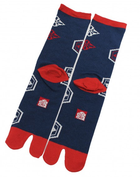chez-rhox-geek-stop-socks-Bunmei-Kaika-blue-red-25-28cm-2.jpg