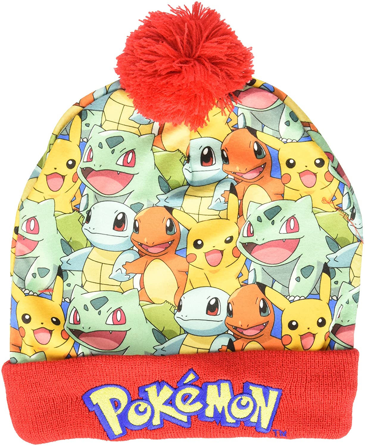chez-rhox-geek-stop-tuque-winter-hat-bioworld-pokemon-charizard-starters-pikachu-red-with-pompom.jpg