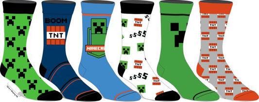 chez-rhox-geek-stop-socks-minecraft-creepers-and-tnt-6-pairs-crew.jpg