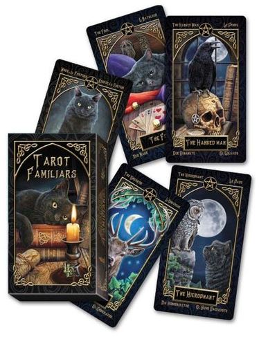 chez-rhox-geek-stop-card-game-tarot-familiars-by-lisa-parker-78-cards.JPG