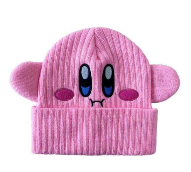 chez-rhox-geek-stop-tuque-winter-hat-kirby-pink-face-with-hands.JPG