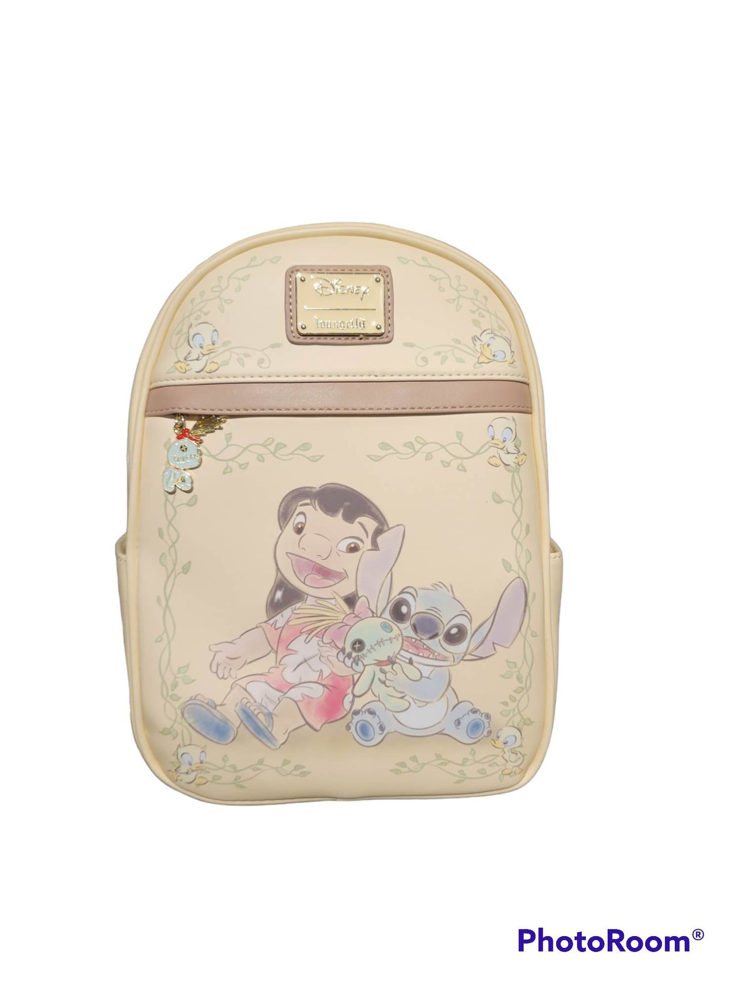 chez-rhox-geek-stop-mini-backpack-disney-lilo-&-stitch-scrump-lilo-and-stitch-with-duckling-soft-beige-faux-leather.jpg