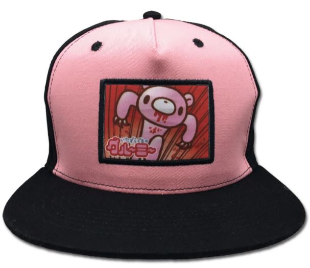 chez-rhox-geek-shop-hat-gloomy-the-naughty-bear-pink-and-black-adjustable.JPG