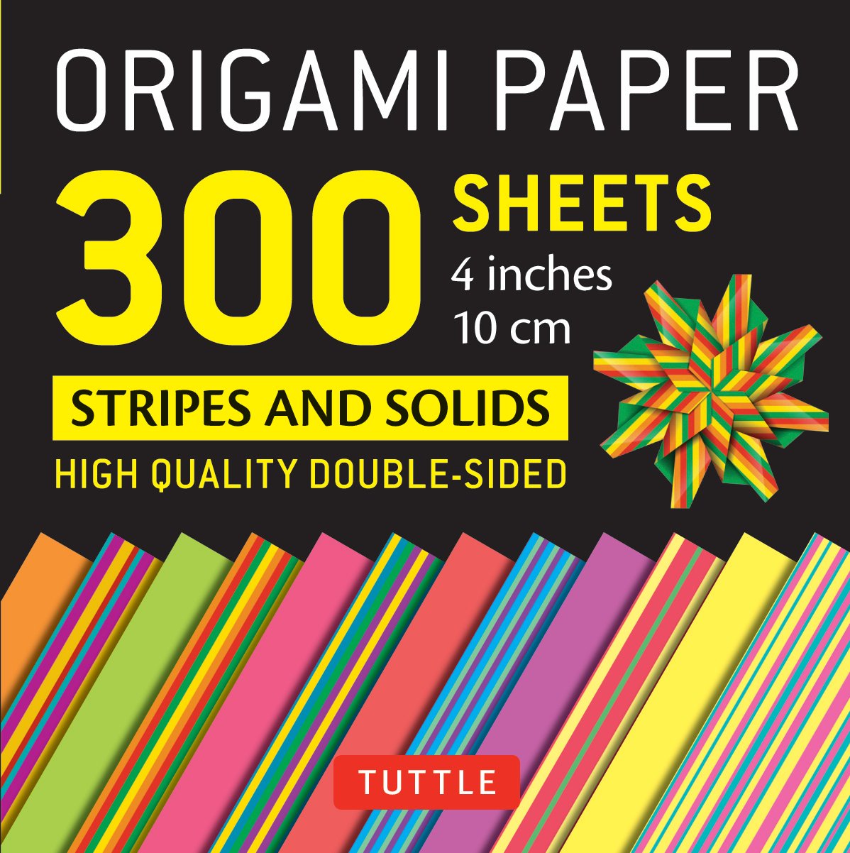 chez-rhox-geek-stop-origami-paper-tuttle-300-sheets-10cm-stripes-and-solids-pattern.jpg