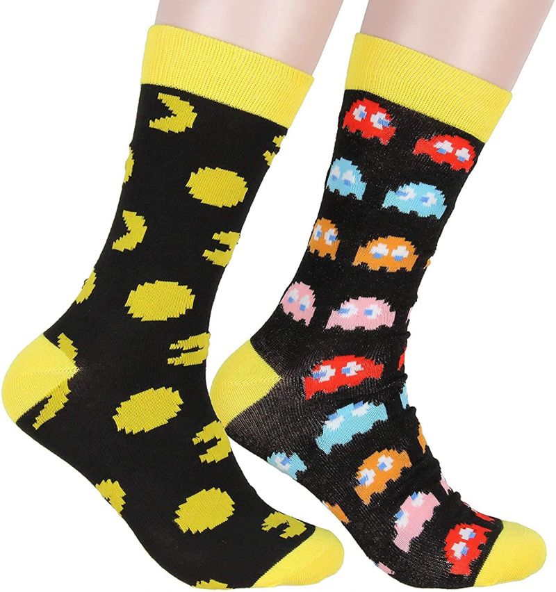chez-rhox-geek-stop-socks-pac-man-ghosts-yellow-black-2-pair-crew.jpg