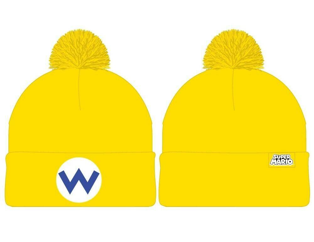 chez-rhox-geek-stop-tuque-winter-hat-nintendo-super-mario-wario-embroidered-logo-yellow-with-pompom.jpg
