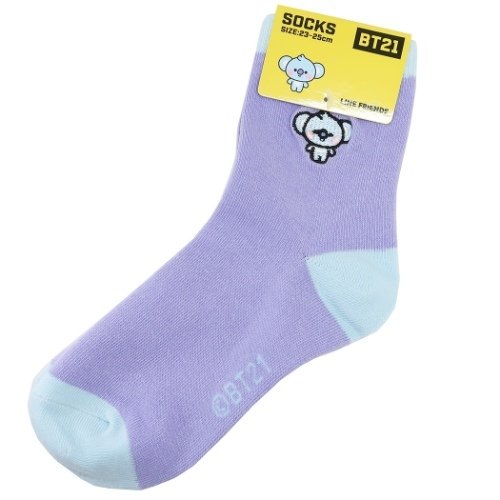 chez-rhox-geek-stop-socks-bt21-line-friends-koya-embroidered-yellow-red-1-pair-crew.jfif