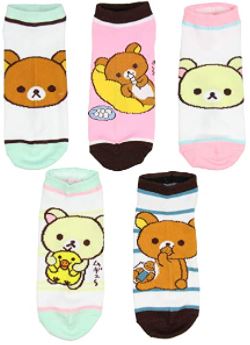 chez-rhox-geek-stop-socks-rilakkuma-korilakkuma-kiiroitori-5-pair-ankle-1.JPG