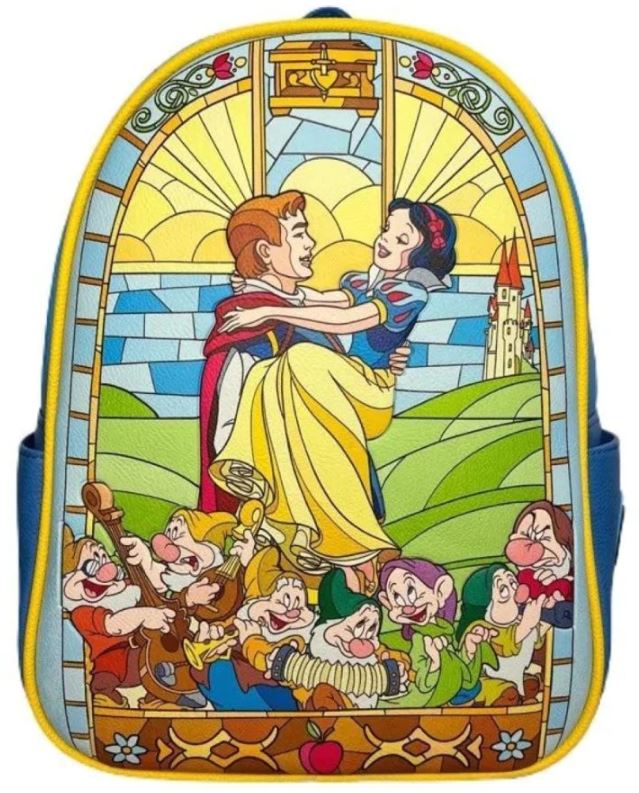 chez-rhox-geek-stop-backpack-disney-princess-snow-white-characters-in-stained-glass-blue-fake-leather.JPG