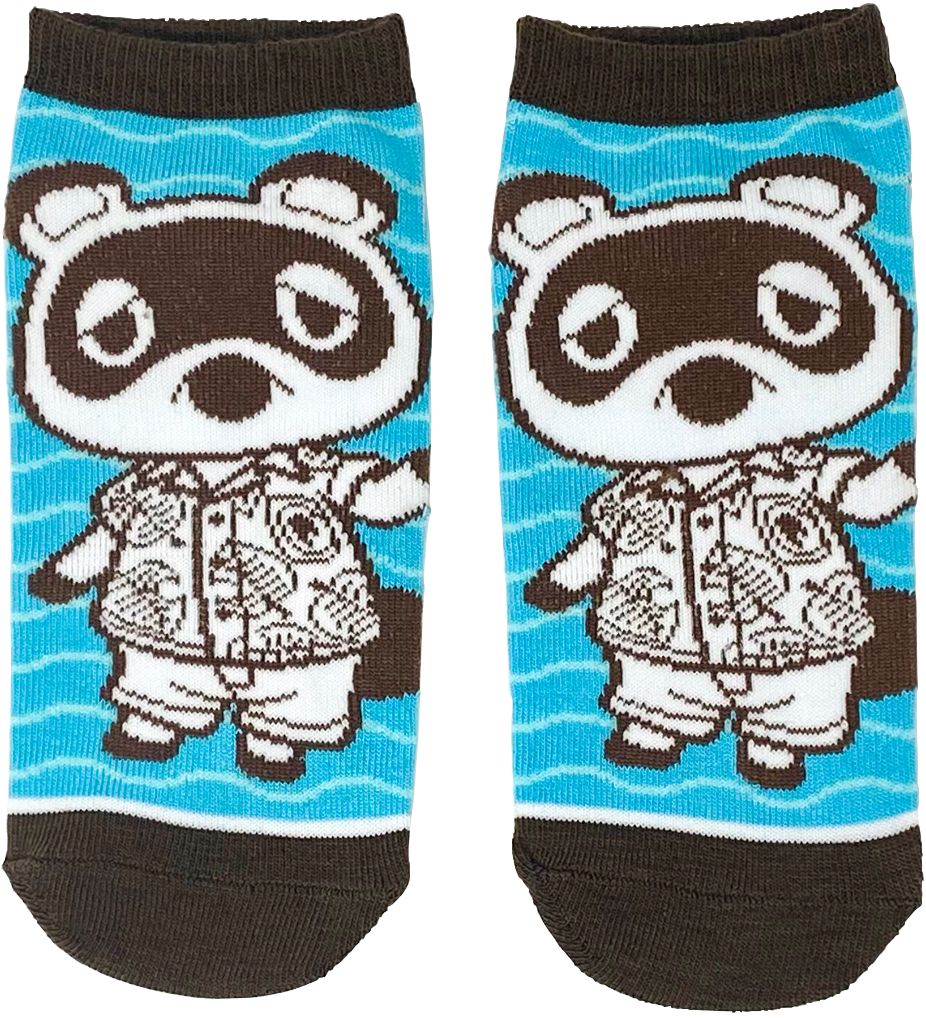 chez-rhox-geek-stop-socks-nintendo-animal-crossing-New-Horizon-Tom-Nook-Isabelle-KK-Slider-ankle-full-3-pairs-1.jpg
