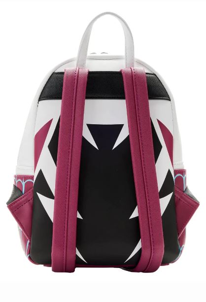 chez-rhox-geek-stop-mini-backpack-marvel-spider-man-gwen-stacy-wqhite-black-red-and-blue-webs-faux-leather-2.JPG