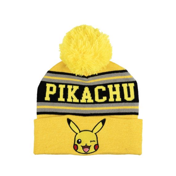chez-rhox-geek-stop-tuque-winter-hat-pokemon-pikachu-embroidened-yellow-black-gray-pompom.jpg