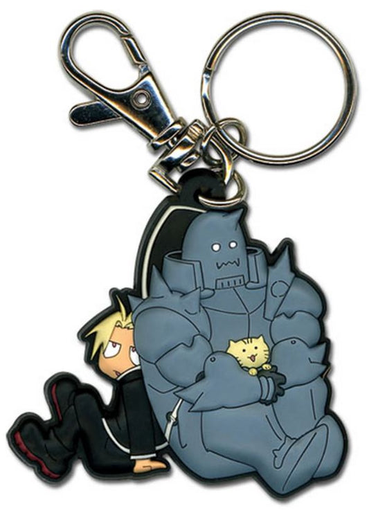 chez-rhox-geek-stop-keychain-fullmetal-alchemist-edward-and-alphonse-ulric-with-kitten-rubber.JPG