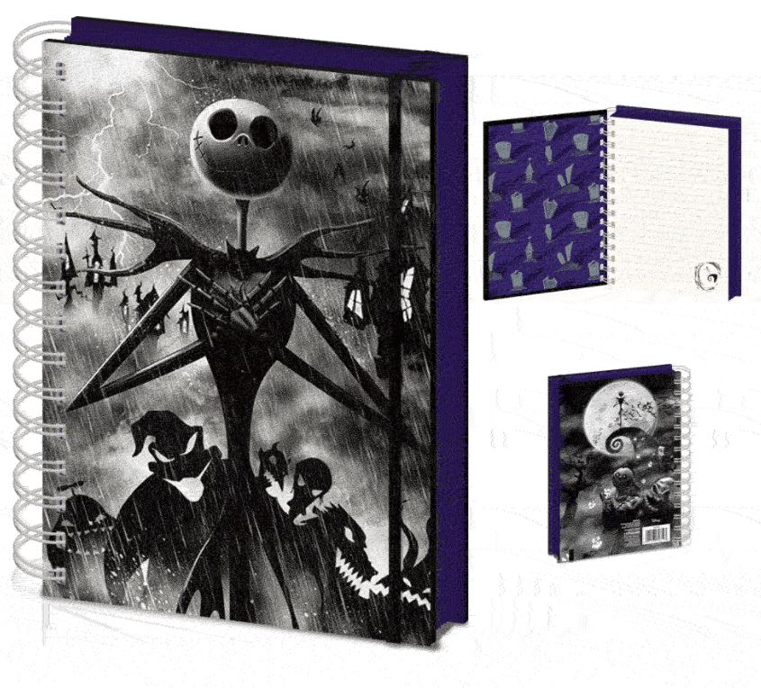 chez-rhox-geek-stop-notebook-nightmare-before-christmas-jack-in-the-rain-lenticular-3d.JPG