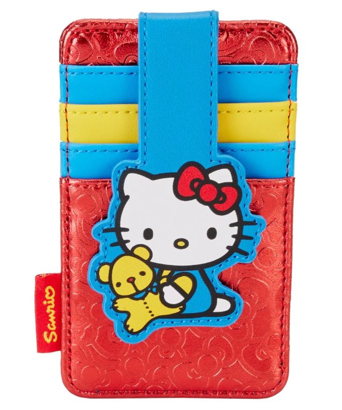 chez-rhox-geek-stop-card-holder-sanrio-hello-kitty-50th-anniversary-hello-kitty-holding-teddy-bear-red-blue-yellow-faux-leather.jpg