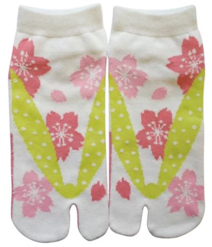 chez-rhox-geek-stop-socks-tabi-sakura-flowers-white-pink-green-23-25cm.jpg