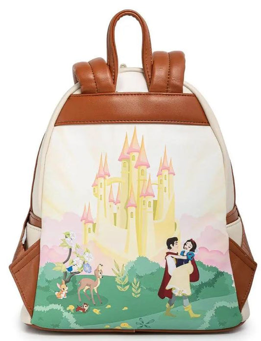 chez-rhox-geek-stop-mini-backpack-disney-princess-snow-white-castle-and-princess-snow-white-playing-with-animals-beige-fake-leather-4.JPG