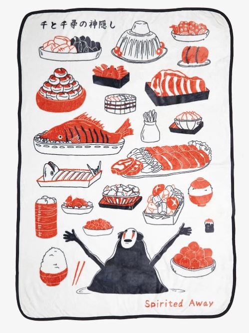 chez-rhox-geek-stop-blanket-studio-ghibli-no-face-kaonashi-feast-fleece-throw.JPG
