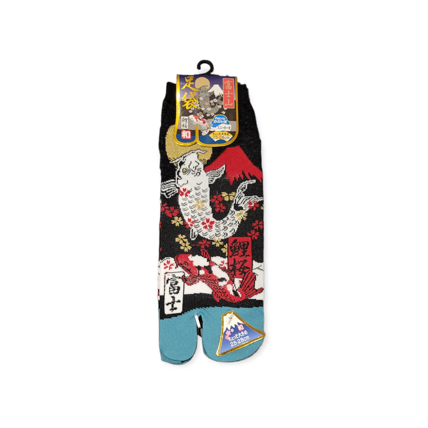 chez-rhox-geek-stop-socks-tabi-koi-carp-jumping-toward-the-moon-sakura-fuji-black-white-gold-red-25-28cm.png