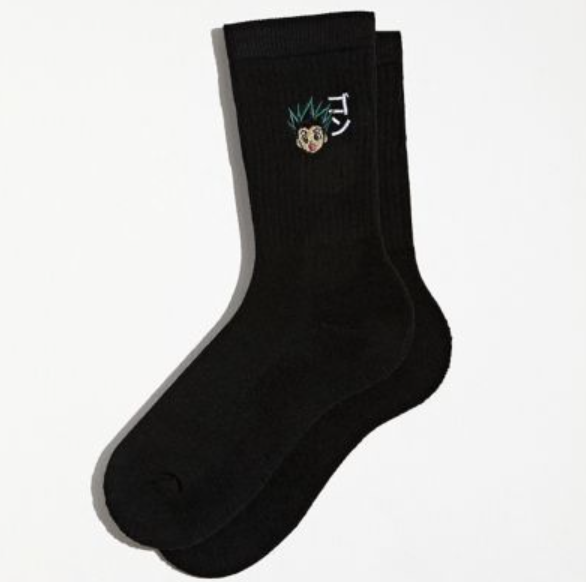 chez-rhox-geek-stop-socks-hunter-x-hunter-gon-embroided-black-1-pair-crew-men.PNG