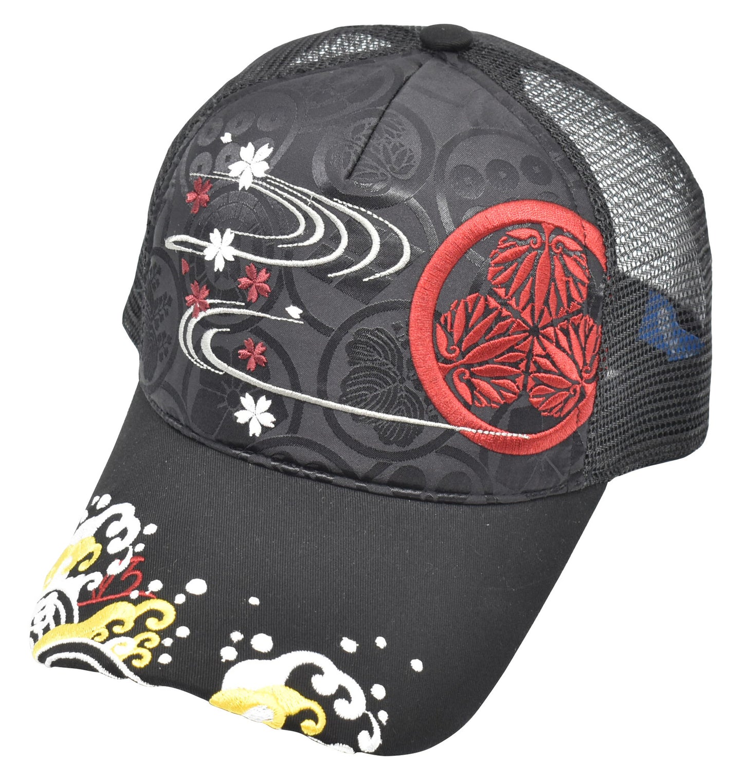 chez-rhox-geek-stop-baseball-cap-ripple-Tokugawa-Ieyasu-trucker-embroidered-black.jpg