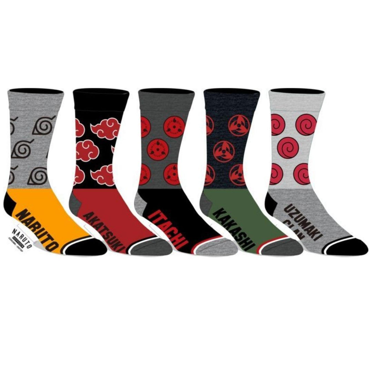 chez-rhox-geek-stop-socks-naruto-shippuden-kakashi-uzumaki-clan-itachi-akatsuki-naruto-5-pairs-crew.jpg
