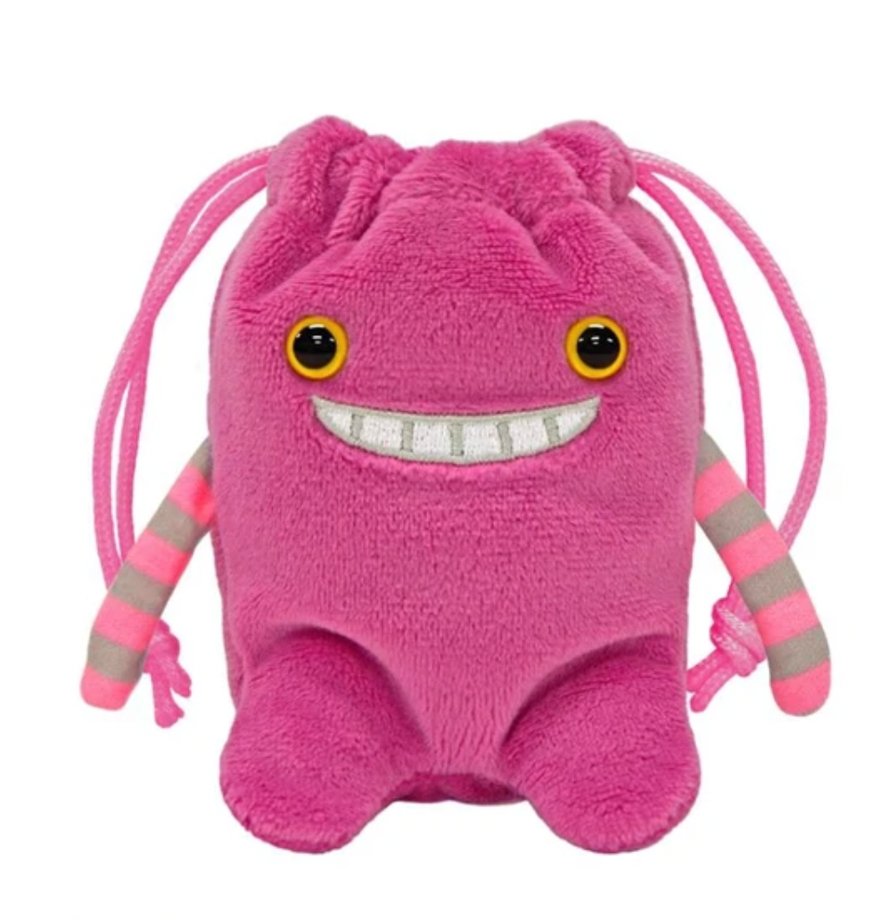 Pochette - Mokeke Chimokke - Ketekete en Peluche avec Fermeture à Cordon 4"