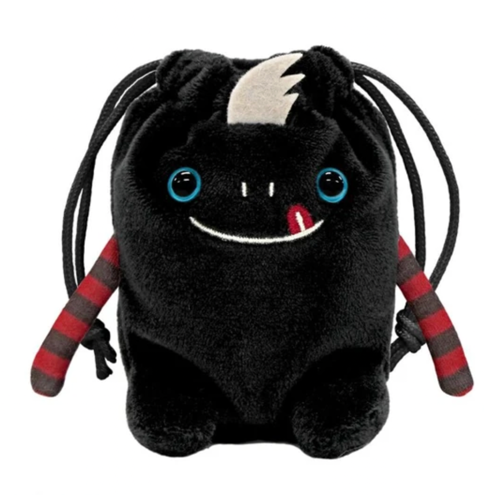 Pochette - Mokeke Chimokke - Nelcro en Peluche avec Fermeture à Cordon 4"