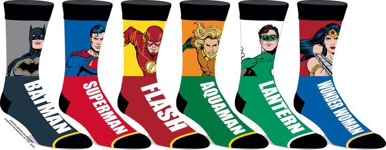 chez-rhox-geek-stop-socks-dc-comics-justice-league-green-lantern-wonder-woman-batman-cyborg-aquamansuperman.jpg