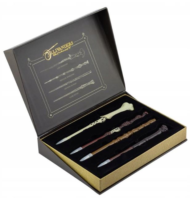 chez-rhox-geek-stop-pencil-harry-potter-wand-pen-kit-dumbledore-voldemort-hermione-granger-harry-potter-with-ollivanders-box.JPG