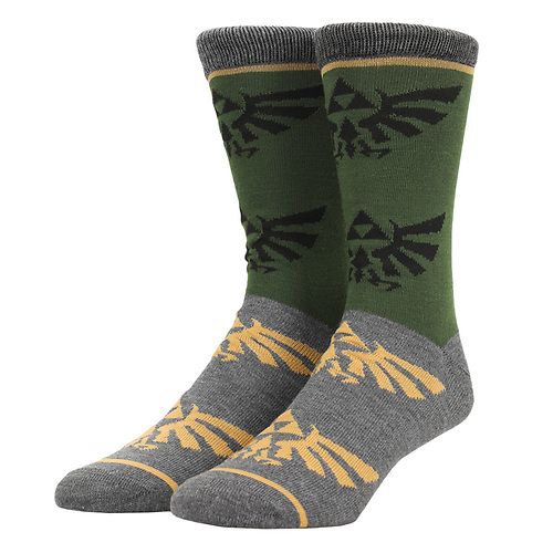 chez-rhox-geek-stop-socks-zelda-hyrule-emblem-green-grey-black-yellow-1-pair-crew.jpg