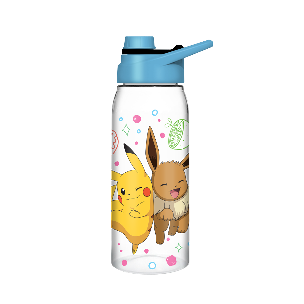chez-rhox-geek-stop-water-bottle-pikachu-and-eevee-with-food.png