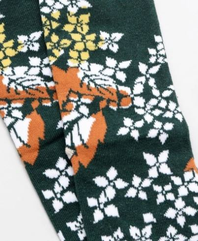 chez-rhox-geek-stop-socks-flowers-and-leaves-green-and-beige-23-25cm-2.jpg