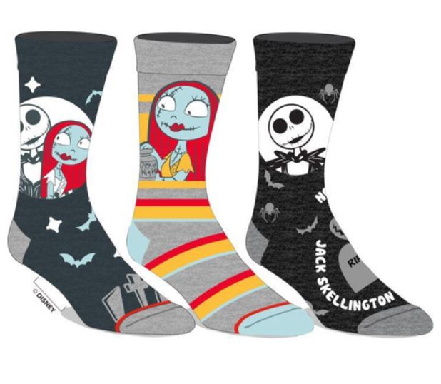 chez-rhox-geek-stop-socks-the-nightmare-before-christmas-jack-and-sally-3-pairs-crew.JPG