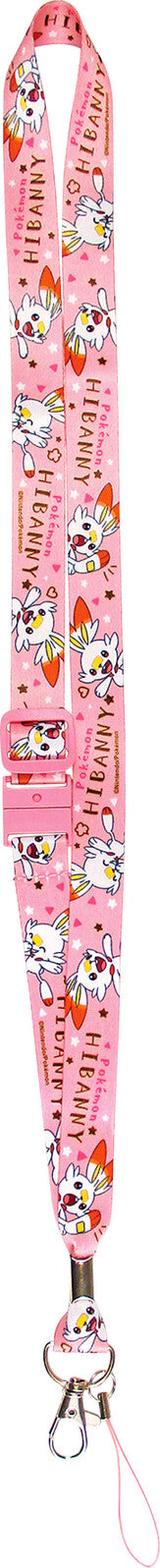 chez-rhox-geek-stop-lanyard-neck-strap-keychain-nintendo-pokemon-pocket-monsters-hibanny-scorbunny.jpg