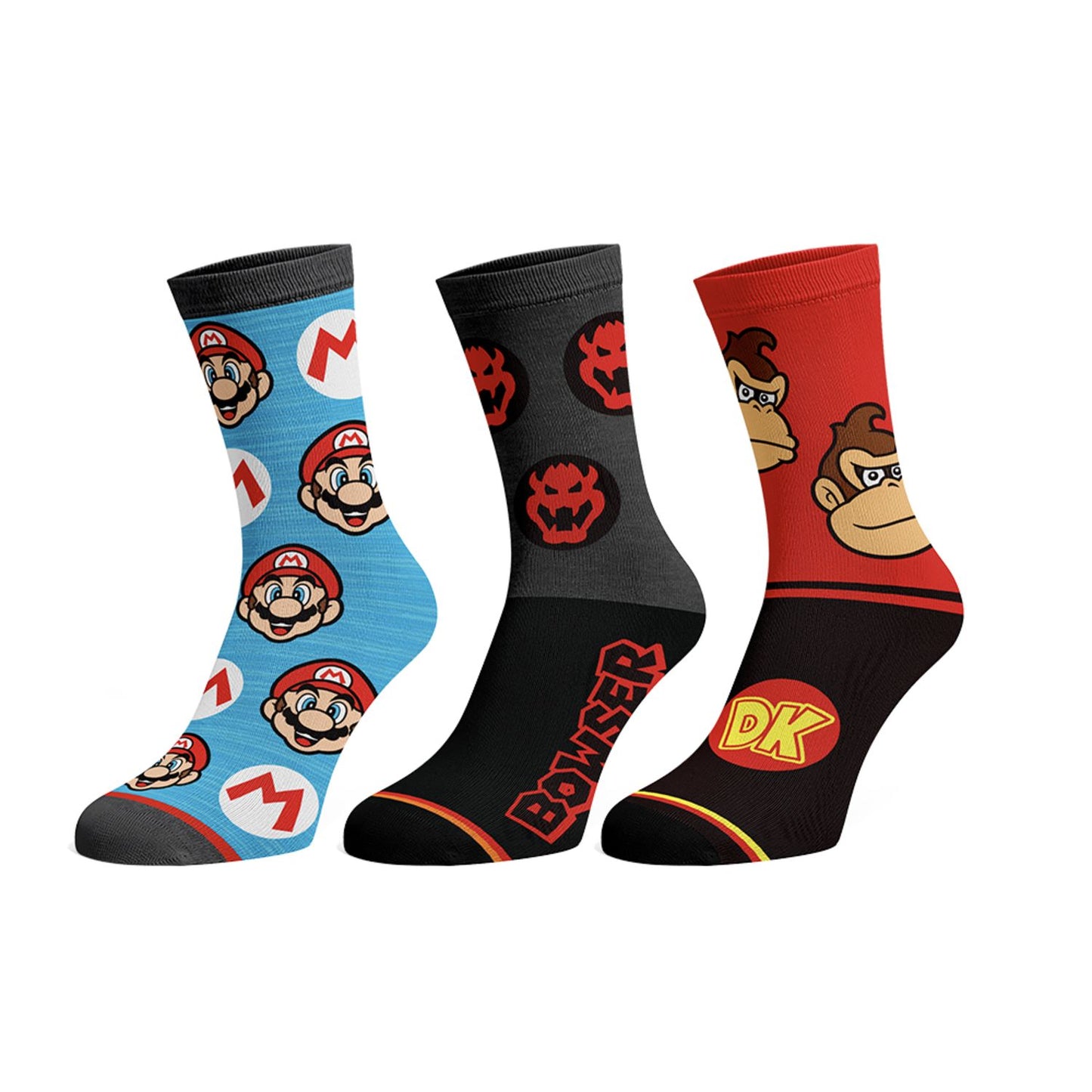 chez-rhox-geek-stop-socks-nintendo-super-mario-mario-face-bowser-logo-donkey-kong-face-crew-3-pair.jpg