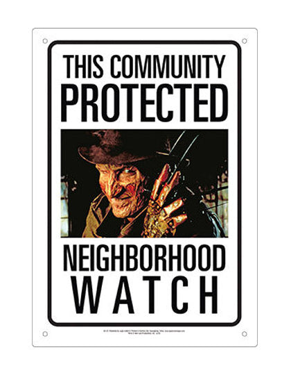 chez-rhox-geek-stop-tin-sign-nightmare-on-elm-street-neighbourhood-watch-freddy.jpg