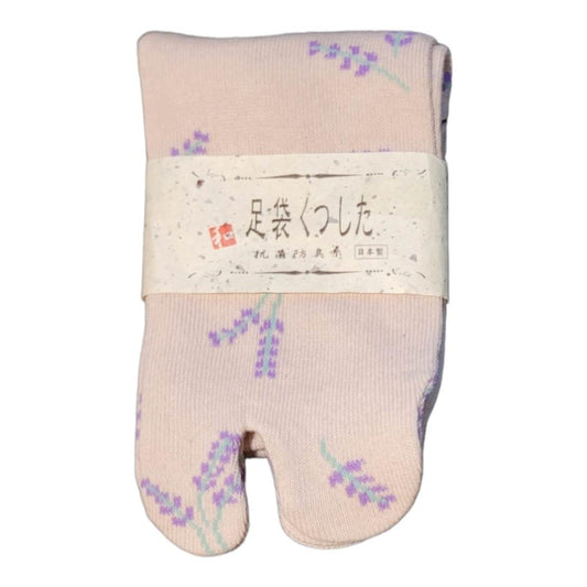 chez-rhox-geek-stop-socks-tabi-lavander-flowers-pattern-beige-23-25cm.jpg
