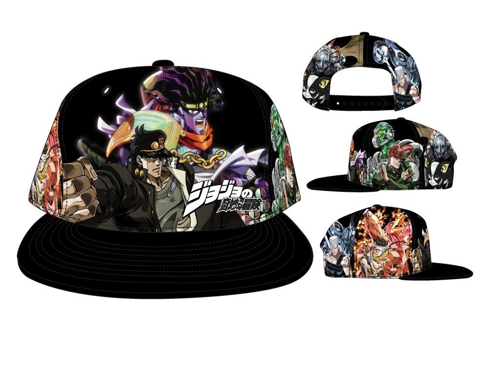 chez-rhox-geek-stop-baseball-hat-snapback-jojos-bizarre-adventure-kujo-jotaro-and-characters.jpg