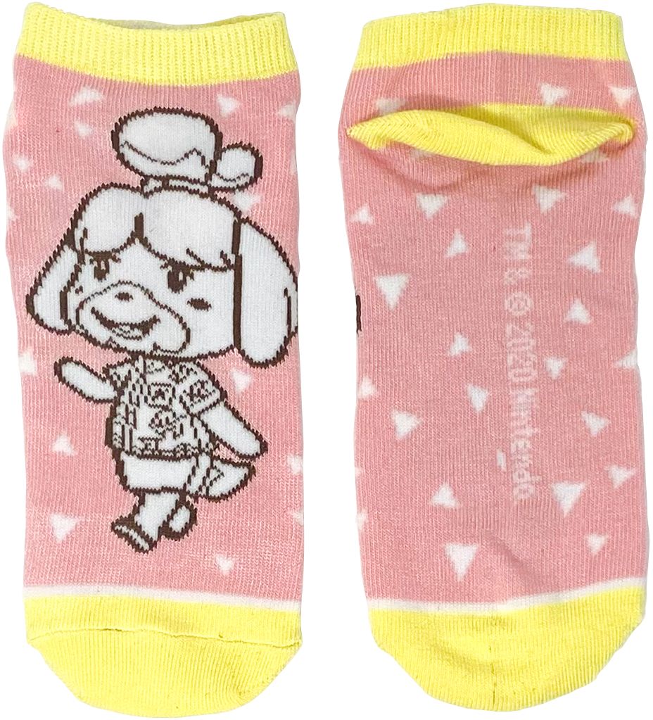 chez-rhox-geek-stop-socks-nintendo-animal-crossing-New-Horizon-Tom-Nook-Isabelle-KK-Slider-ankle-full-3-pairs-2.jpg