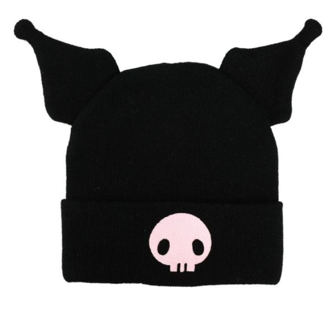 chez-rhox-geek-stop-tuque-winter-hat-sanrio-kuromi-skull-with-ears.JPG