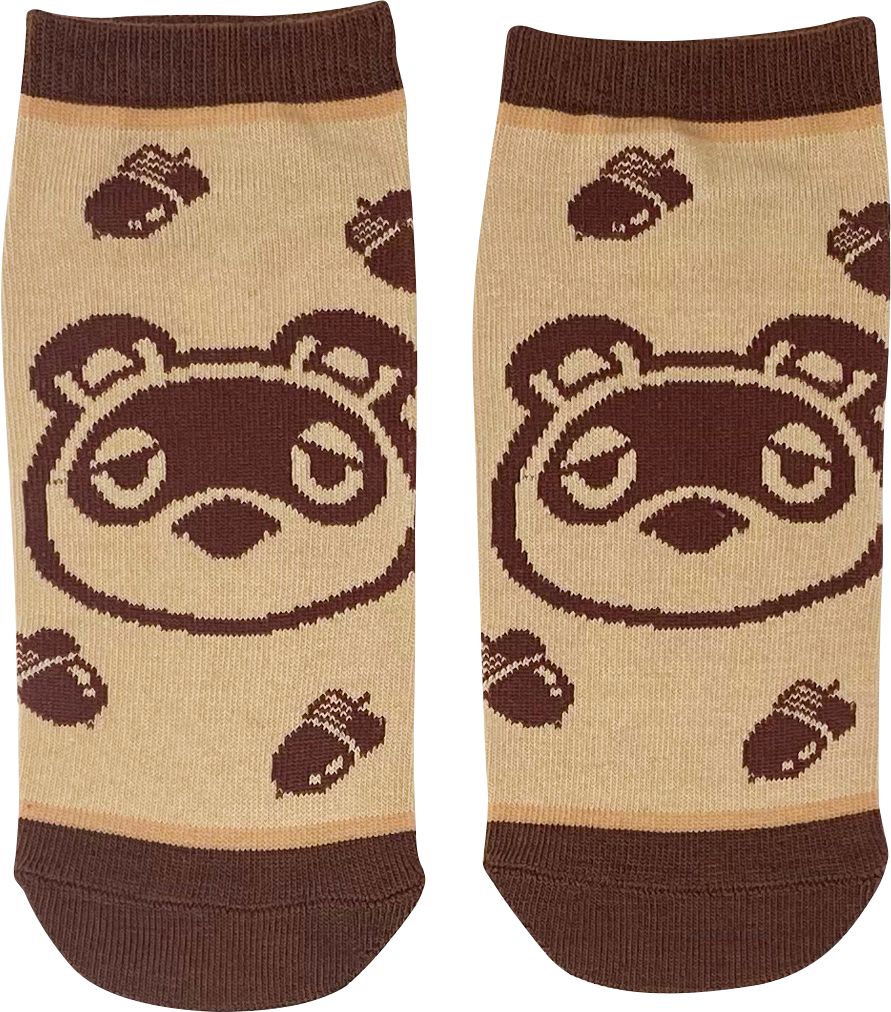 chez-rhox-geek-stop-socks-nintendo-animal-crossing-New-Horizon-Tom-Nook-Isabelle-KK-Slider-ankle-3-pairs-2.jpg