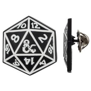 chez-rhox-geek-stop-lapel-pin-dungeons-and-dragons-black-white-20-sided-die-ambersand-logo.jpg