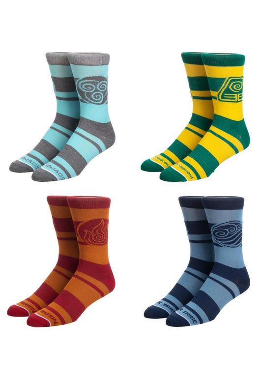 chez-rhox-geek-stop-socks-avatar-the-last-airbender-air-fire-water-earth-4-pairs-crew.jpg