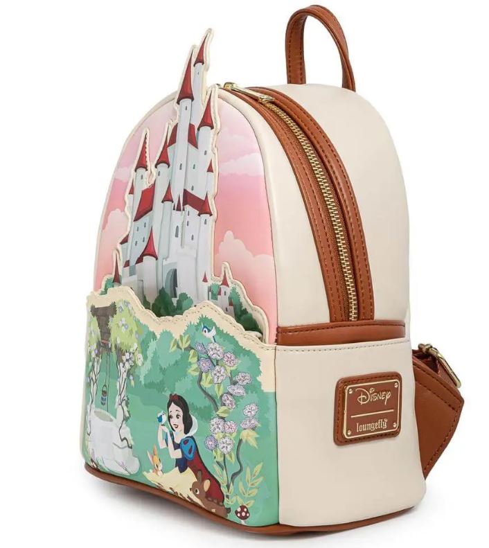 chez-rhox-geek-stop-mini-backpack-disney-princess-snow-white-castle-and-princess-snow-white-playing-with-animals-beige-fake-leather-2.JPG