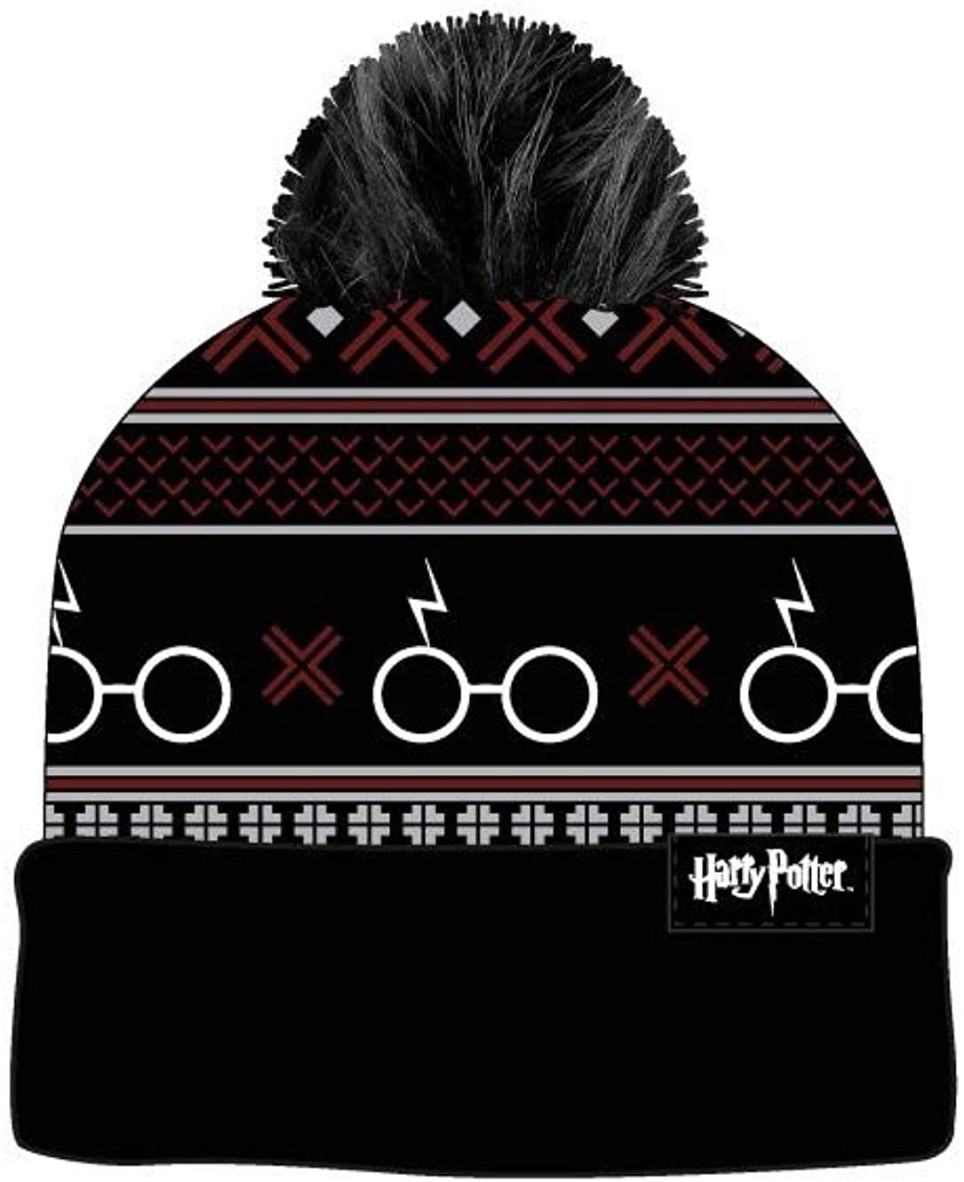 chez-rhox-geek-stop-tuque-winter-hat-bioworld-harry-potter-harry-glasses-logo-with-pompom.jpg