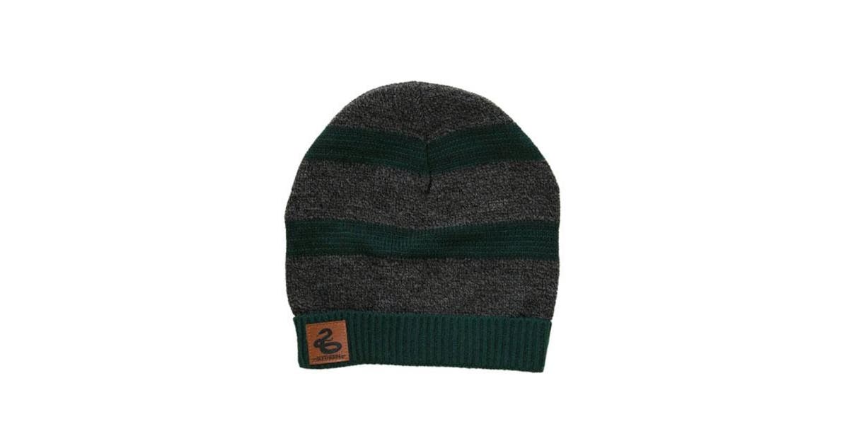 chez-rhox-geek-stop-tuque-winter-hat-heathered-slytherin-leather-patch.jpg