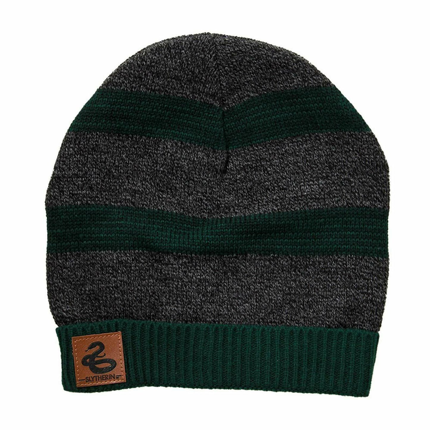 chez-rhox-geek-stop-tuque-winter-hat-harry-potter-heathered-slytherin-leather-patch.jpg