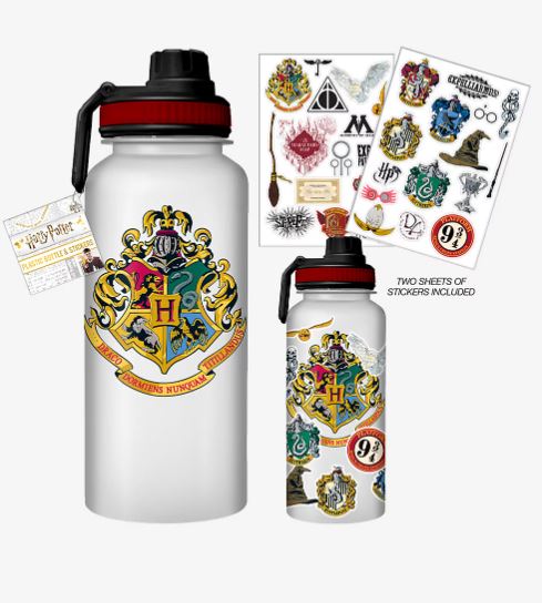chez-rhox-geek-stop-travel-bottle-harry-potter-hogwarts-crest-and-sticker-set.JPG