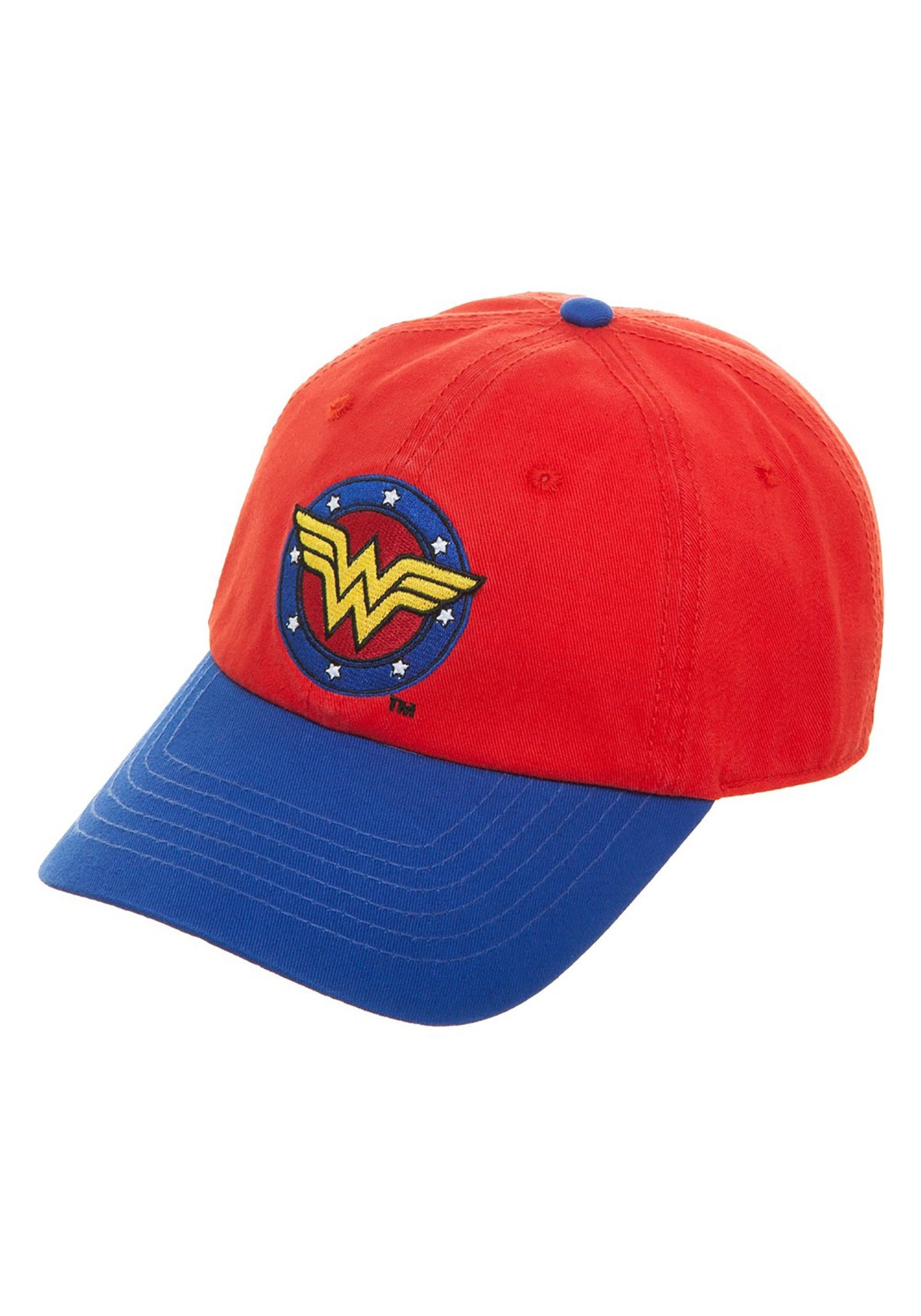 chez-rhox-geek-stop-cap-dc-comics-wonder-woman-red-and-blue-baseball.jpg